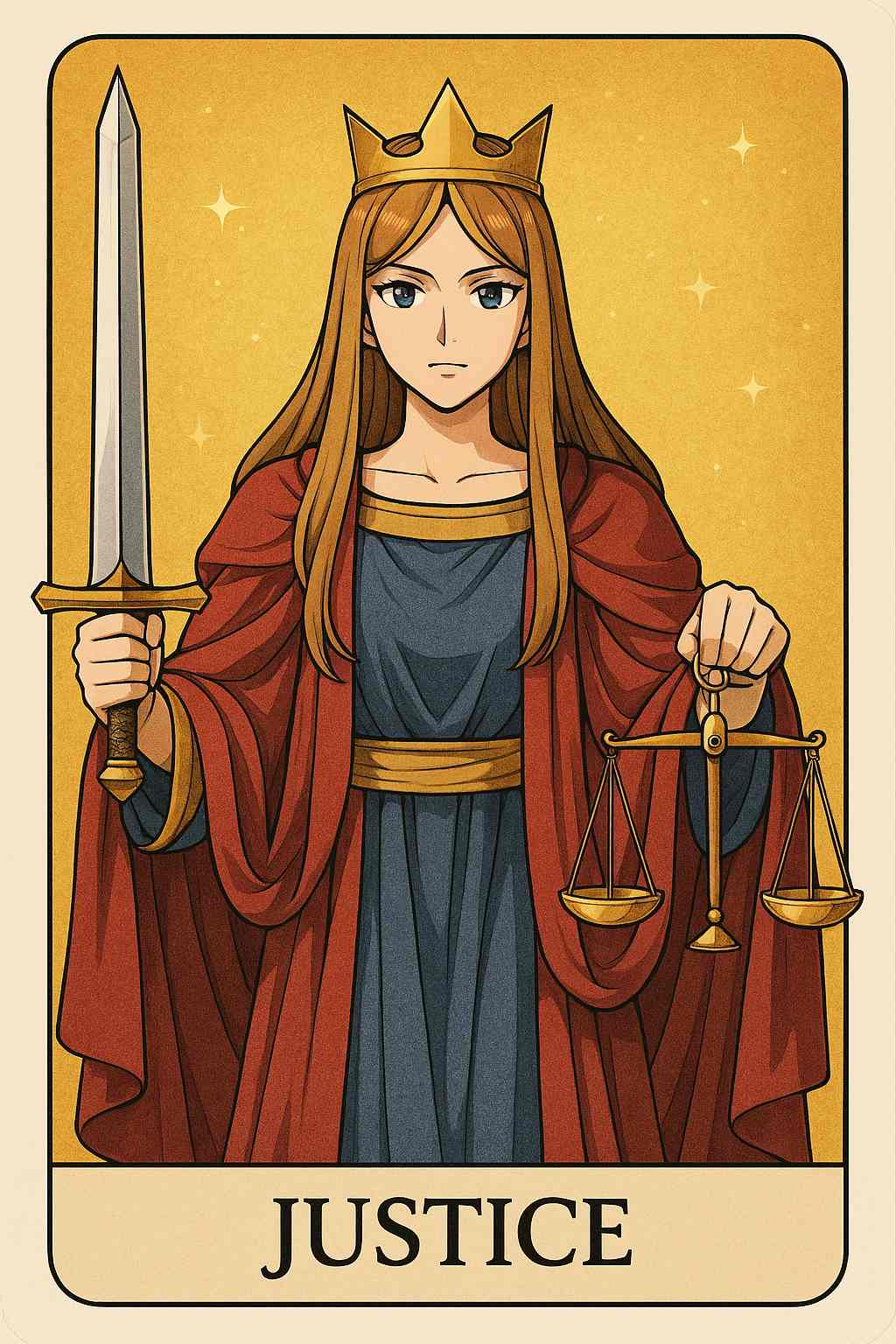 Justice tarot card