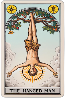 The Hanged Man tarot card