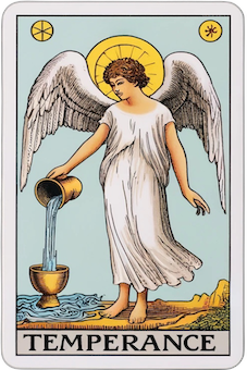 Temperance tarot card