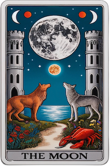 The Moon tarot card