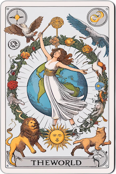 The World tarot card