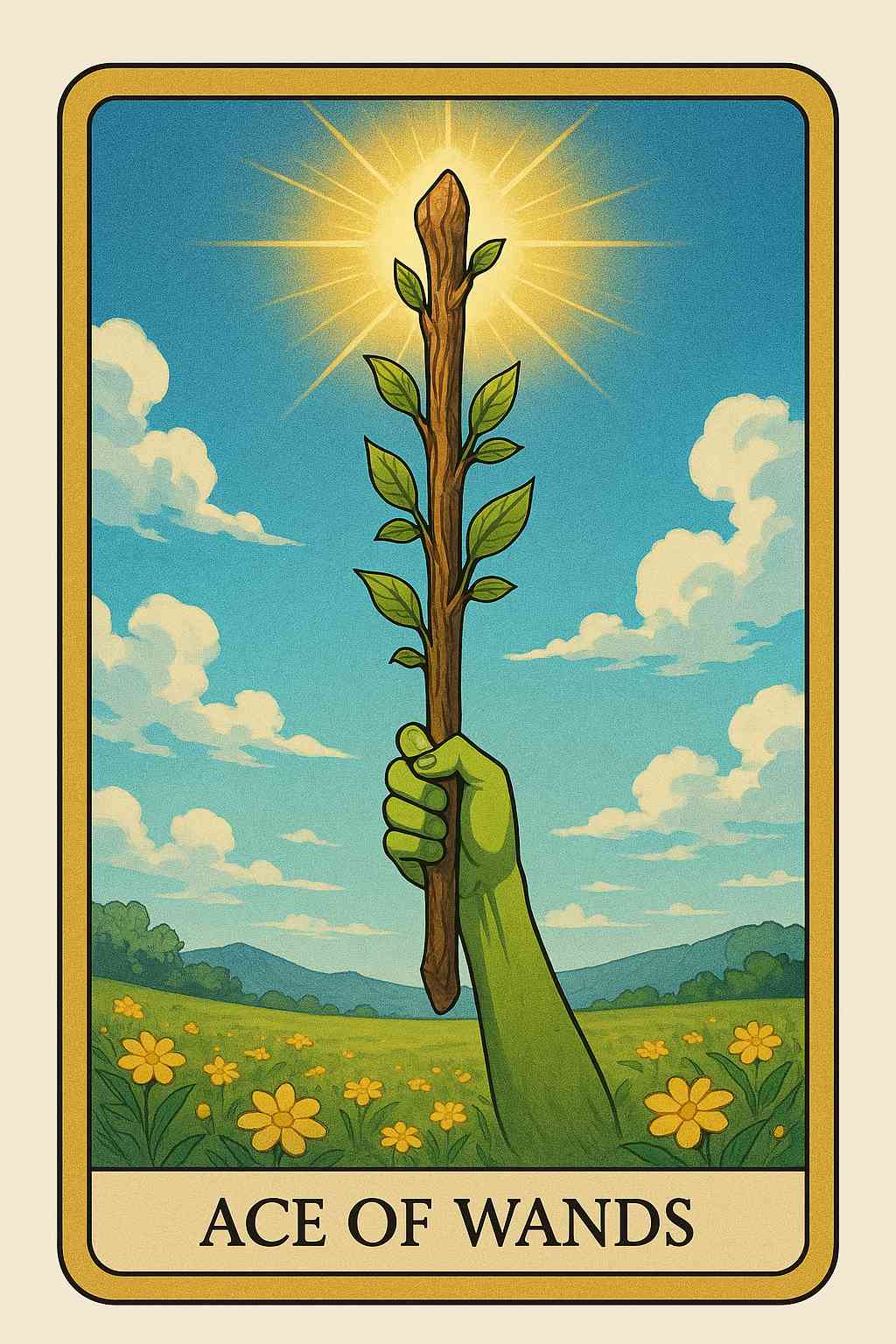 Ace of Wands tarot card