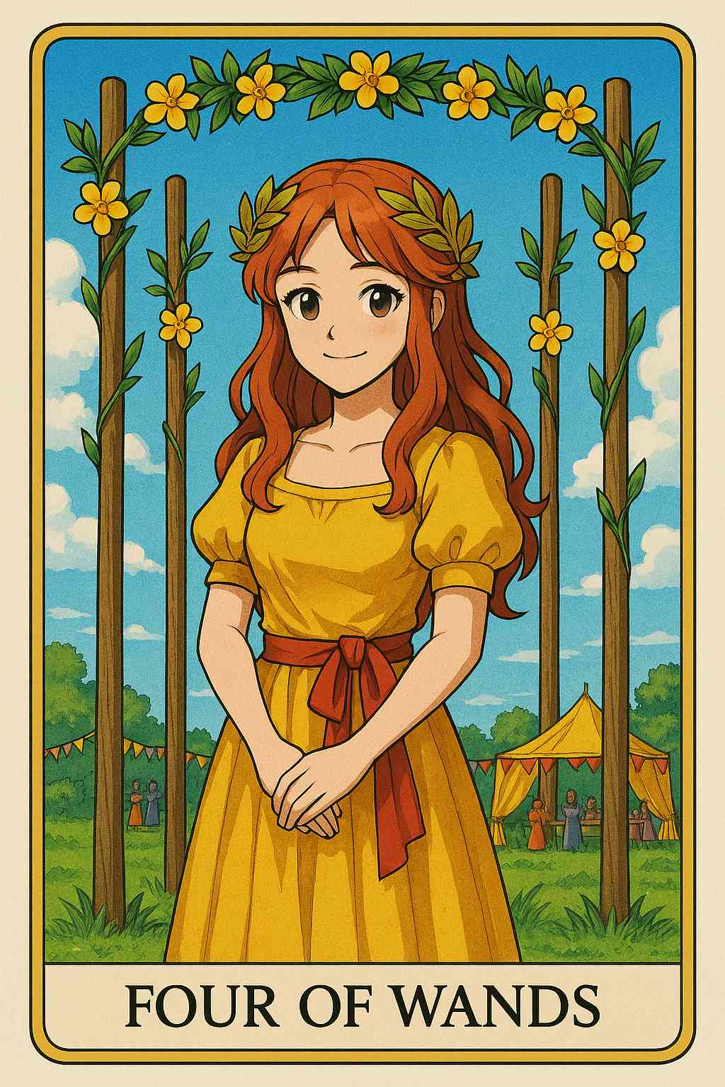 Four of Wands tarot card
