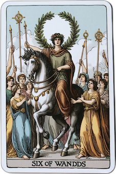 Six of Wands tarot card