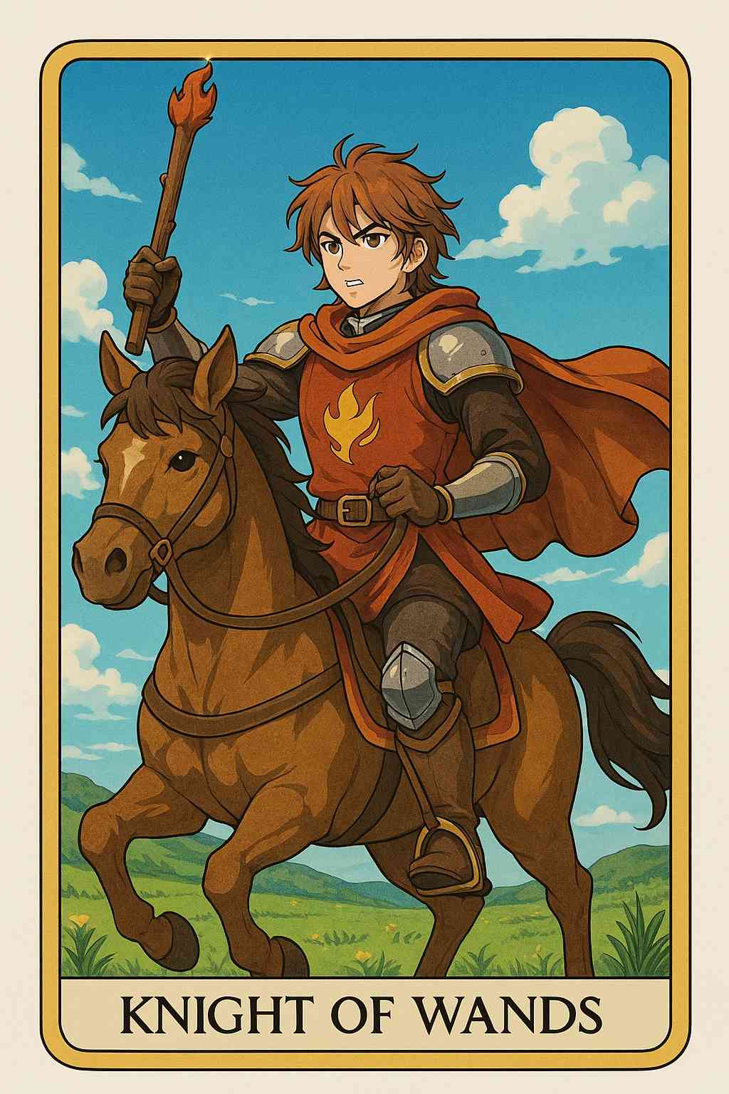 Knight of Wands tarot card