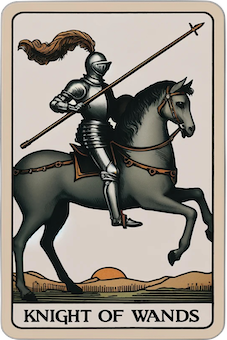 Knight of Wands tarot card