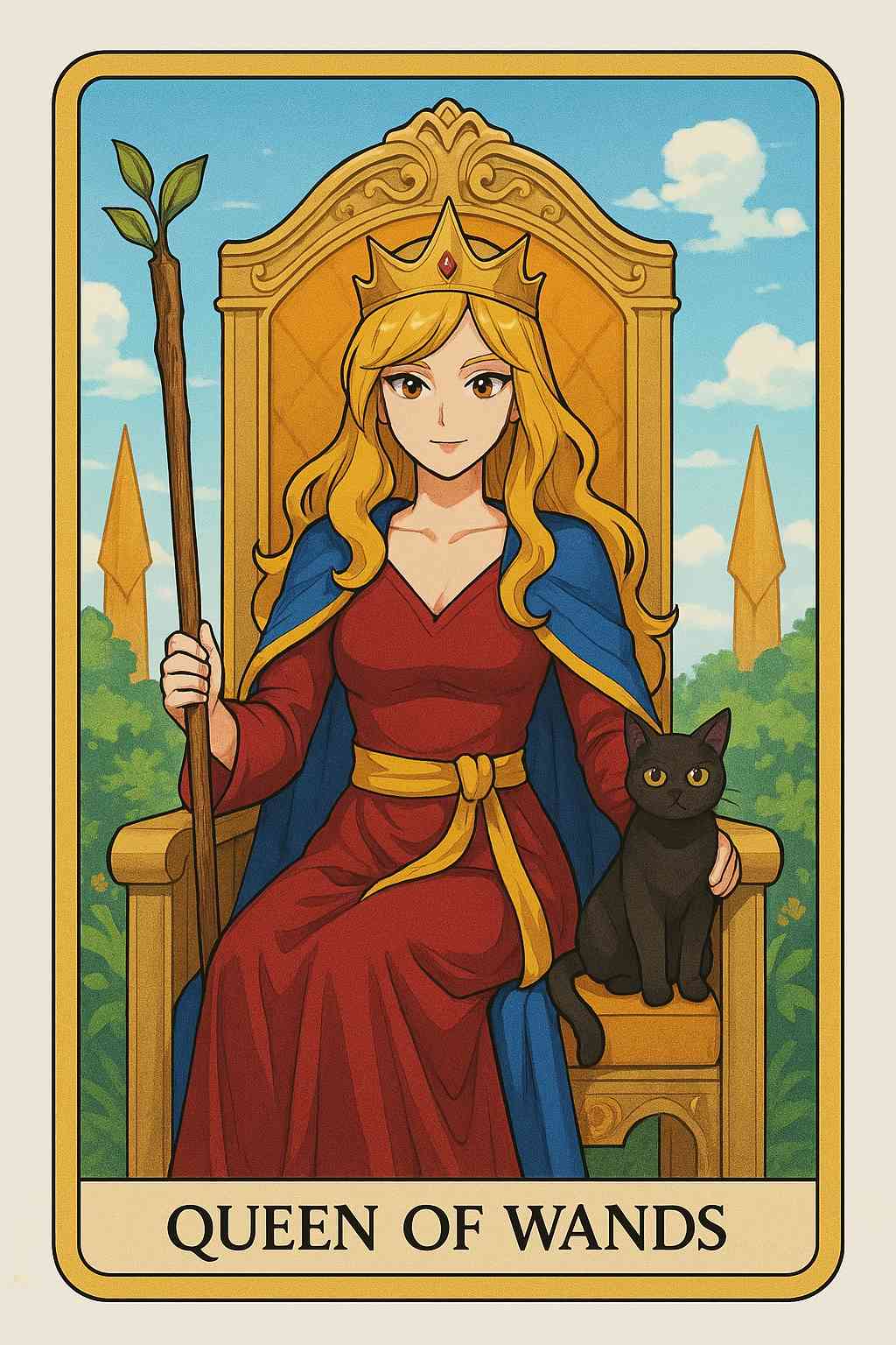 Queen of Wands tarot card