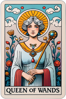 Queen of Wands tarot card