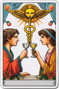 Two of Cups tarot card