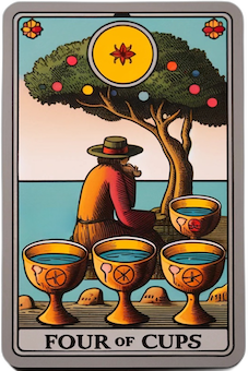 Four of Cups tarot card