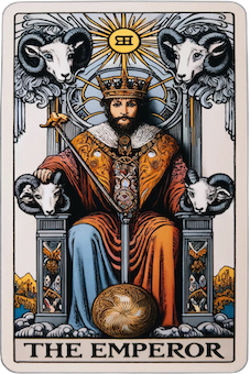 The Emperor tarot card