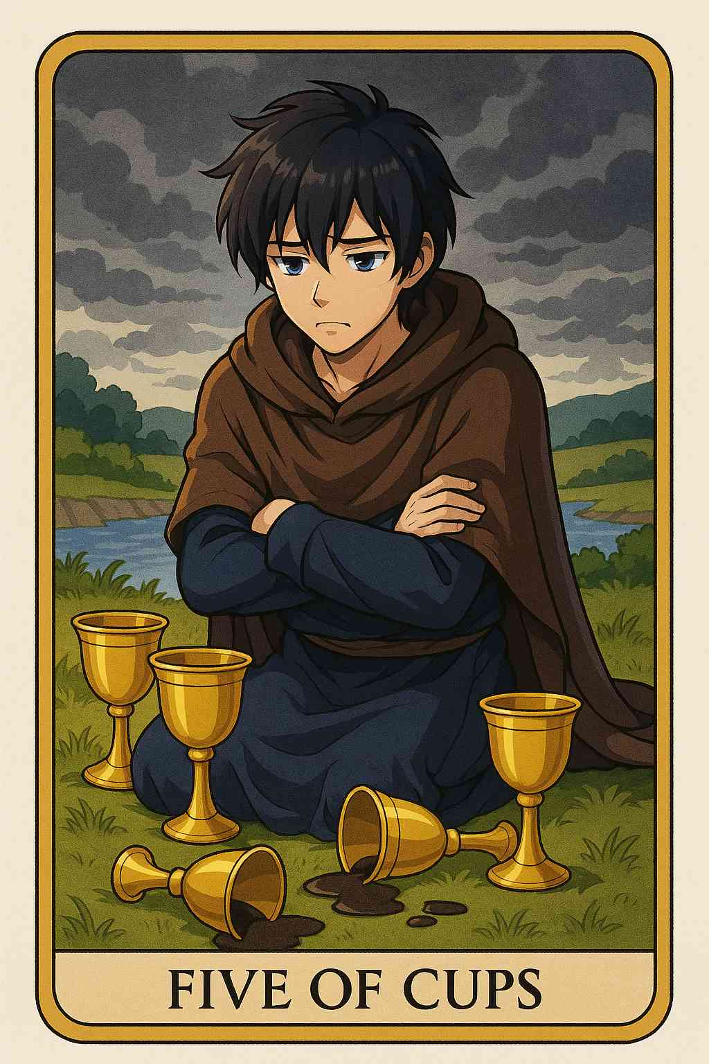 Five of Cups tarot card