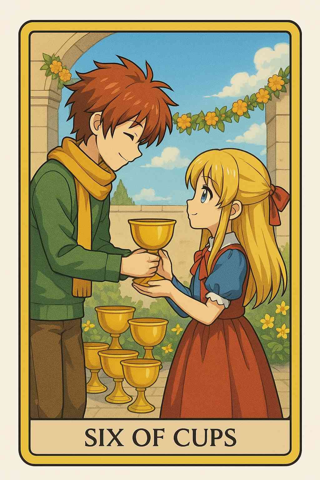 Six of Cups tarot card
