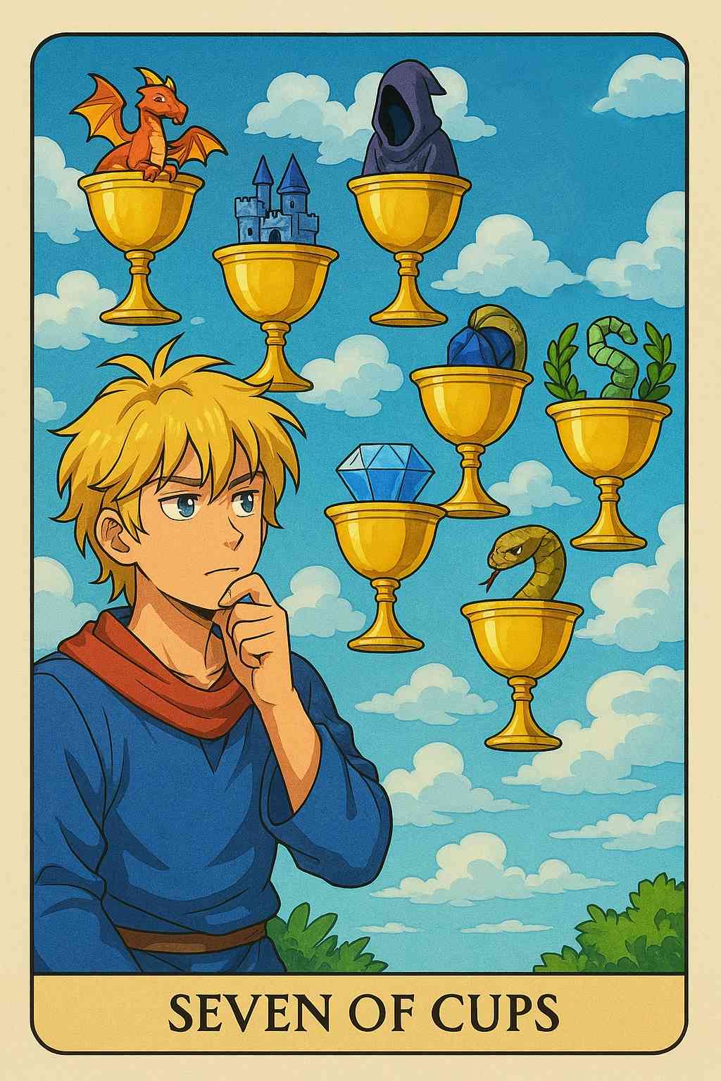 Seven of Cups tarot card