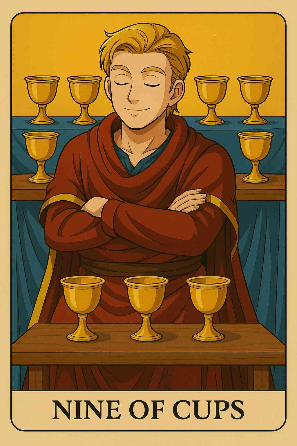 Nine of Cups tarot card