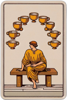 Nine of Cups tarot card