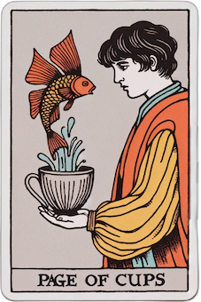 Page of Cups tarot card