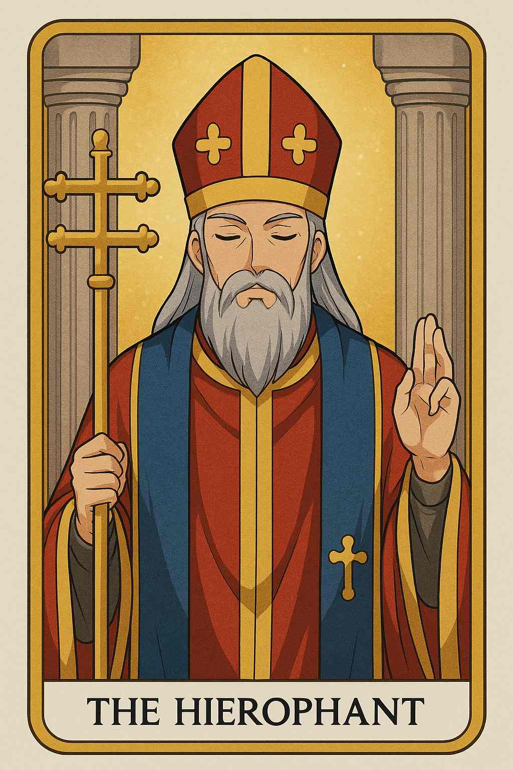 The Hierophant tarot card