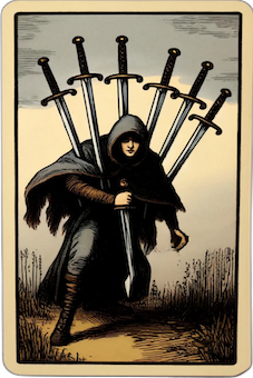 Seven of Swords tarot card