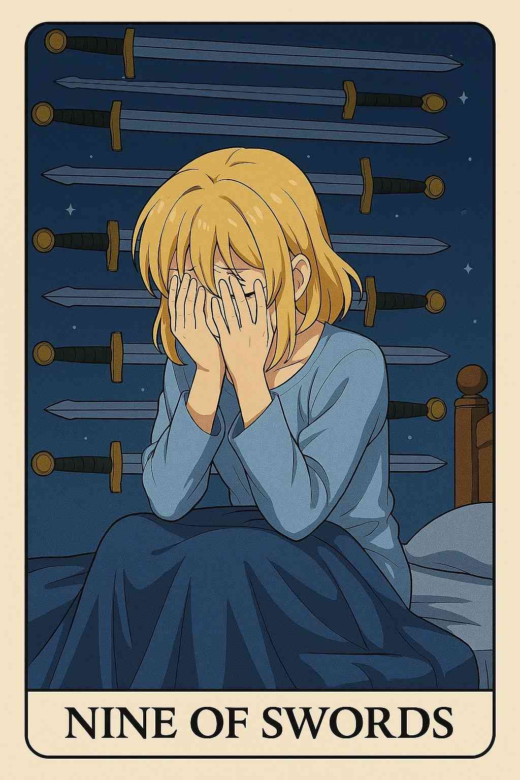 Nine of Swords tarot card