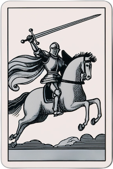 Knight of Swords tarot card