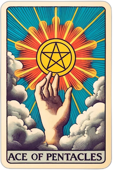 Ace of Pentacles tarot card