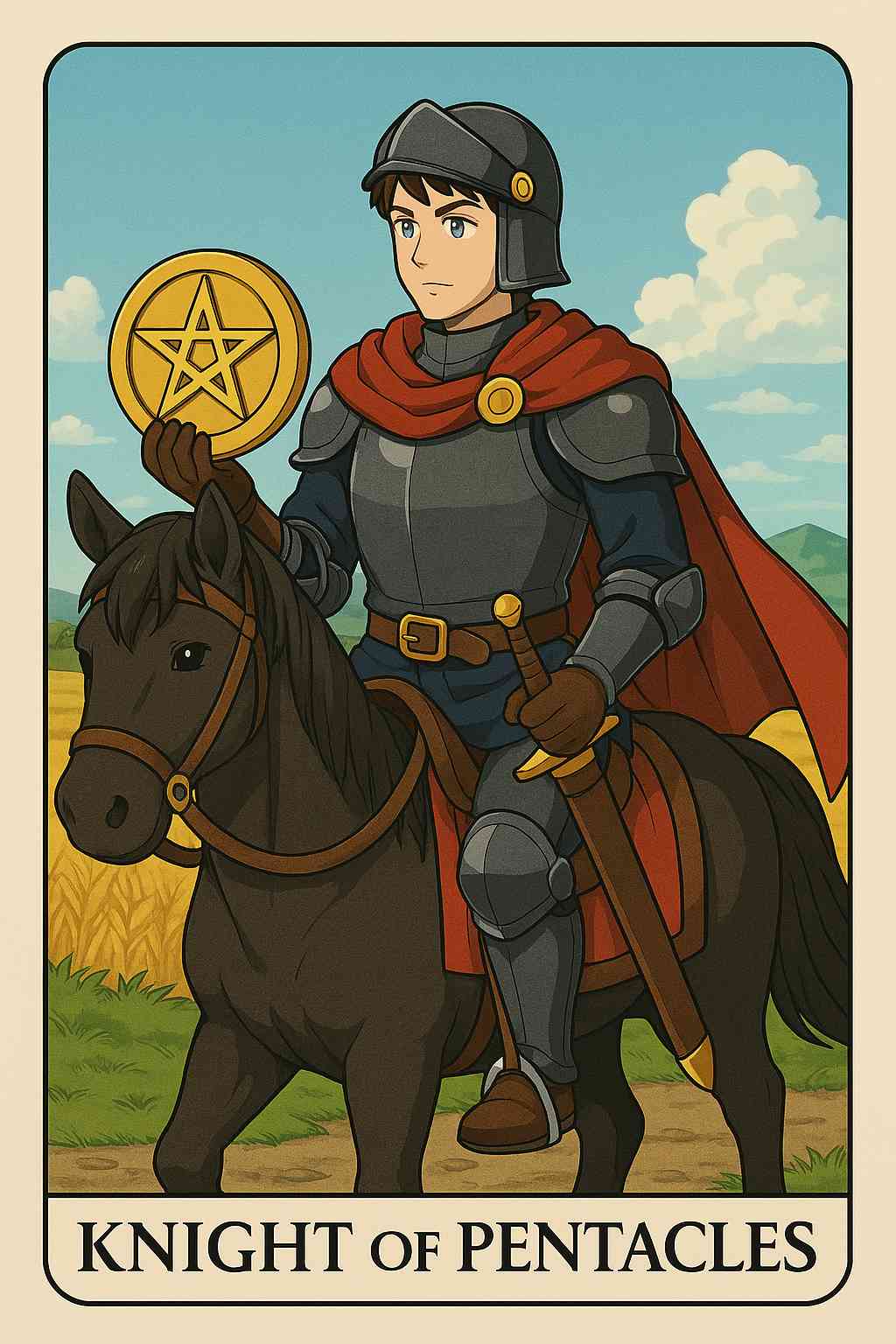 Knight of Pentacles tarot card