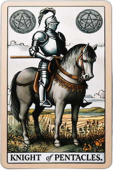 Knight of Pentacles tarot card