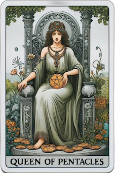 Queen of Pentacles tarot card