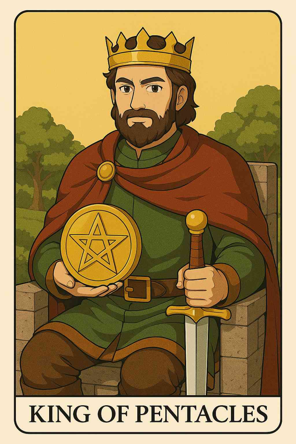 King of Pentacles tarot card