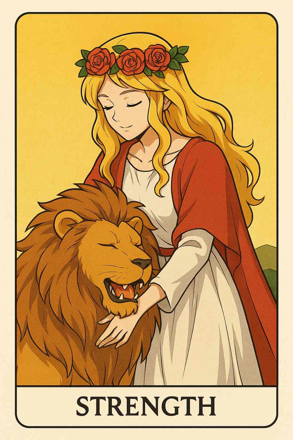 Strength tarot card
